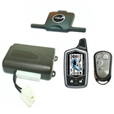 Two way car alarm system W/built-in immobilizer and Anti Hijack